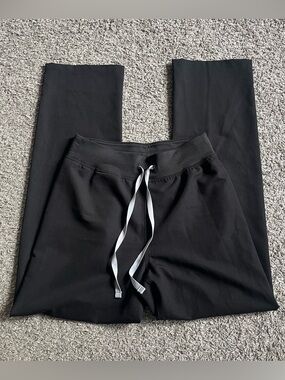 Figs Nursing Scrubs Livingston Black Pants Drawstring Technical Collection Small